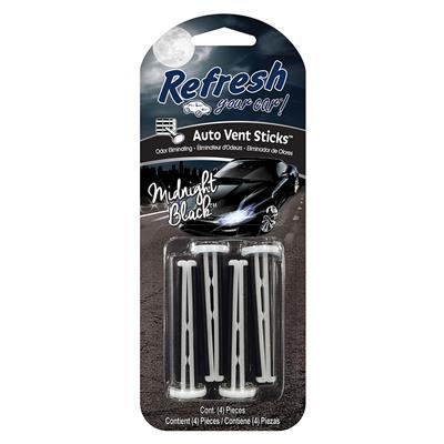 Refresh Auto Vent Stick Air Freshener - Midnight Black CASE PACK 6