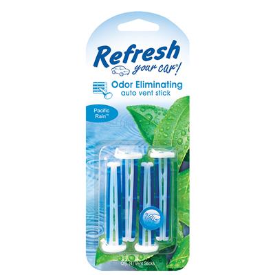 Refresh Auto Vent Stick Air Freshener - Pacific Rain CASE PACK 6