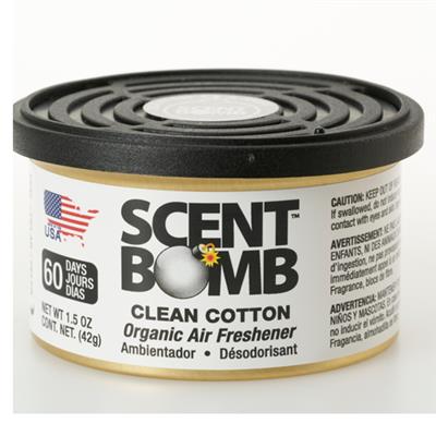 Scent Bomb Organic Can Air Freshener - Clean Cotton