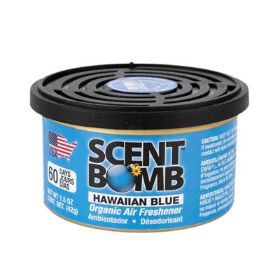 Scent Bomb Organic Can Air Freshener - Hawaiian Blue