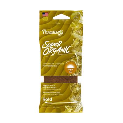 Paradise Super Organic Under the Seat Air Freshener- Gold CASE PACK 6
