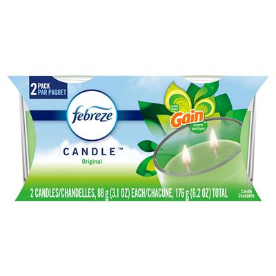 Febreze Candle Air Freshener - Gain Original Scent - 2 count CASE PACK 4