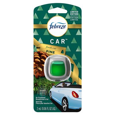 Febreze Car Vent Air Freshener - Fresh Cut Pine CASE PACK 4
