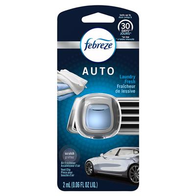 Febreze Auto Vent Air Freshener - Laundry Fresh CASE PACK 4