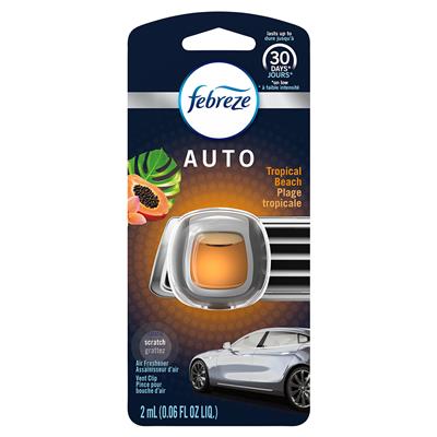 Febreze Car Vent Air Freshener - Tropical Beach CASE PACK 4