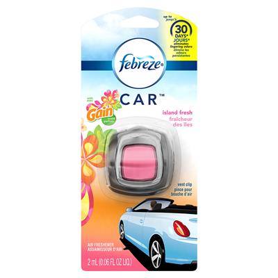 Febreze Car Vent Air Freshener - Gain Island Fresh CASE PACK 4