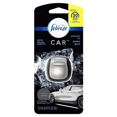 Febreze Car Vent Air Freshener - Platinum Ice CASE PACK 4