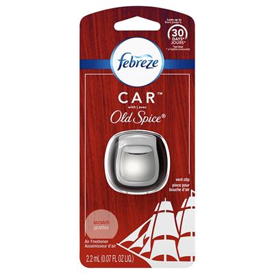 Febreze Car Vent Air Freshener - Old Spice CASE PACK 4