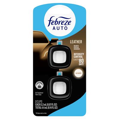 Febreze Auto Vent 2 Count Air Freshener - Leather