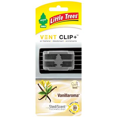 Little Tree Vent Clip Plus Air Freshener - Vanillaroma CASE PACK 4