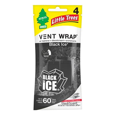 Little Tree Vent Wrap Air Freshener - Black Ice CASE PACK 4