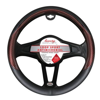 Luxury Driver Loop Sport Steering Wheel Cover- Brown