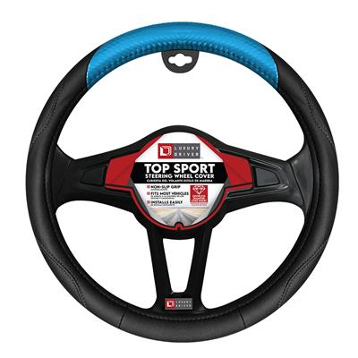 Luxury Driver Top Sport Steering Wheel Cover- Blue