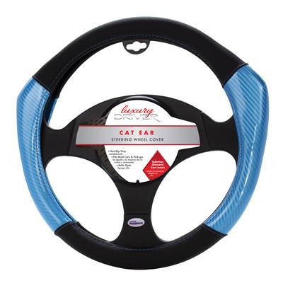 Luxury Driver Blue Cat Ear Steering Wheel Cover