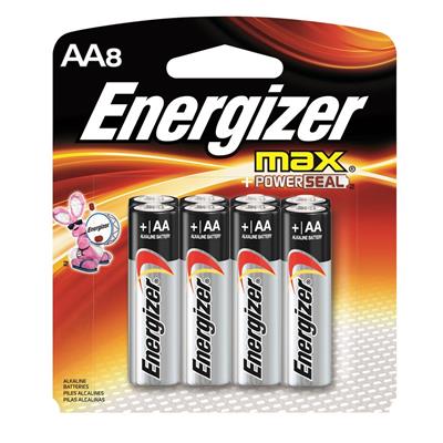 Energizer Max AA Battery 8 Pack CASE PACK 6