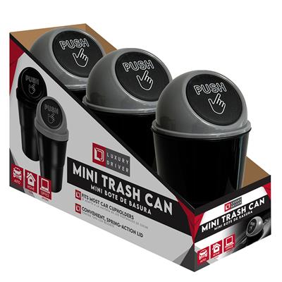 Luxury Driver Mini Trash Can - 3 Piece Display