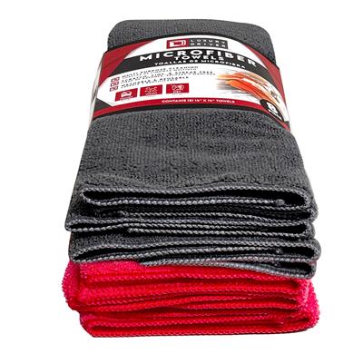 Luxury Driver 14 Inch x 14 Inch 8 Piece Microfiber Towel Bundle