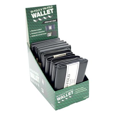 Mens Wallet 12Pc Display (Tri-Bi Fold)