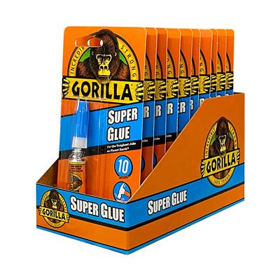 Gorilla Super Glue (Single Tube) - 10 Piece Display