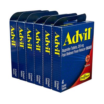 Advil Tray Display (4 Count) - 6 Piece
