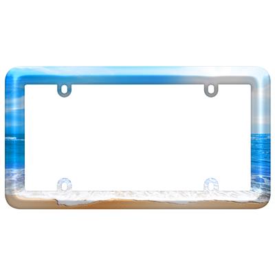 Beach License Plate Frame