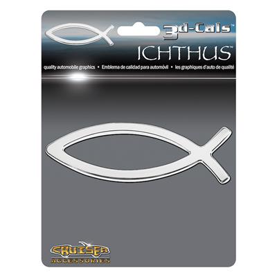 Ichthus 3D Decal CASE PACK 12
