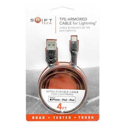 Shift Tech Lightning King Kong Cable Black/Red 4ft CASE PACK 6
