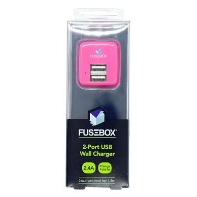 Fusebox Wall Charger- 2 Port- 2.4 Amp