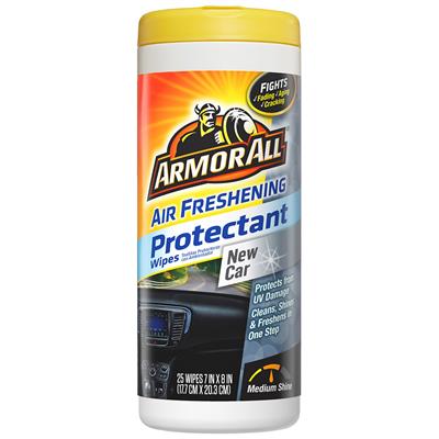 Armor All Air Freshener Protectant Wipes - New Car CASE PACK 6