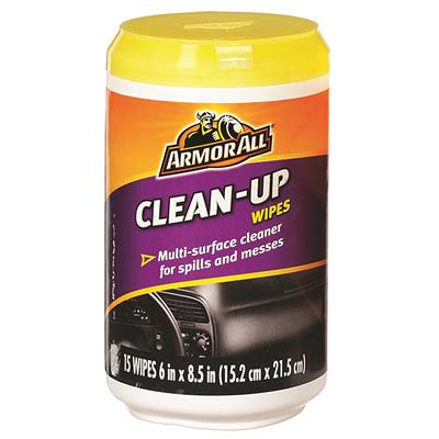 Armor All Clean-Up Wipes 15 Count CASE PACK 6