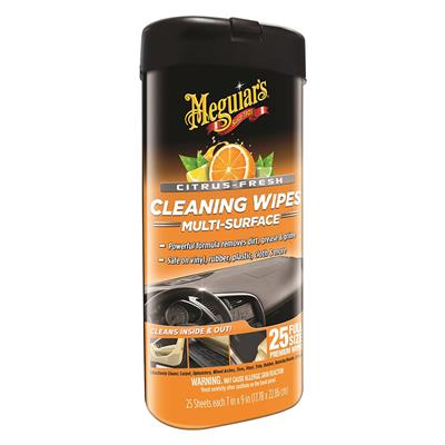 Meguiars Citrus Fresh Cleaning Wipes CASE PACK 6