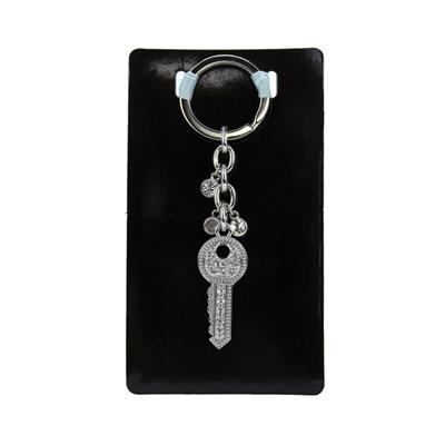 Silver Mini Key Keychain