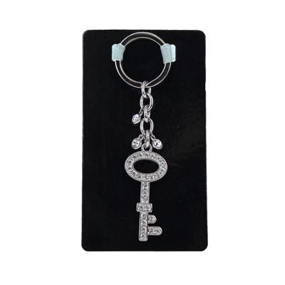 Silver Key Keychain