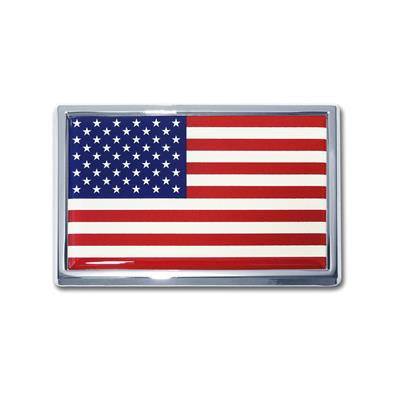Chrome Auto Emblem - U.S.A. Flag