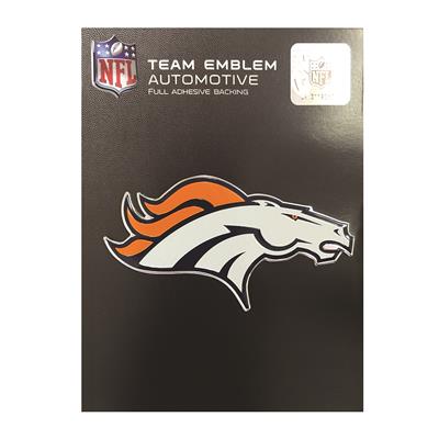 Chrome Auto Emblem - Denver Broncos