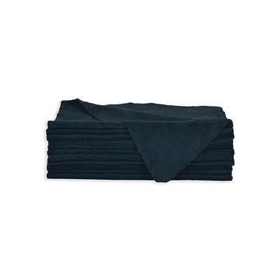 High Grade Lazer Cut Edge Microfiber Towel 16x16 Black- 1 Dozen