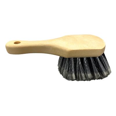 9 Inch Short Handle Soft Bristle Wash Brush - Grey CASE PACK 24