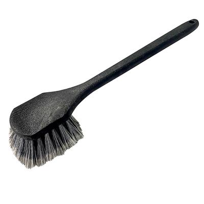 18 Inch Short Handle Soft Bristle Wash Brush - Grey