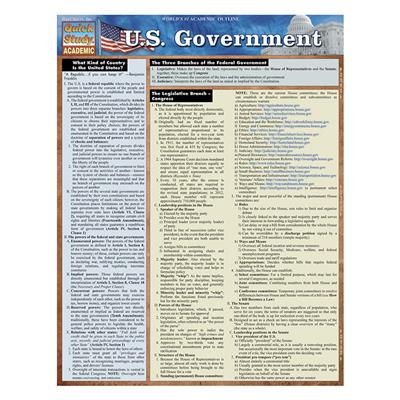 Quick Study-Us Government - 5 Pack