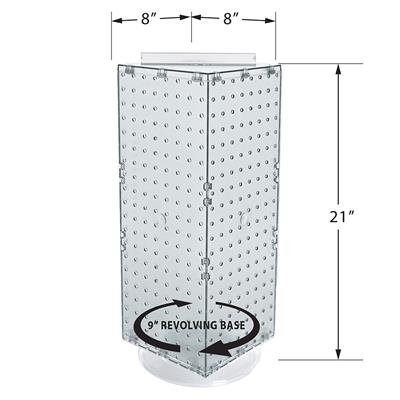 Clear Keychain Display - 4 Sided