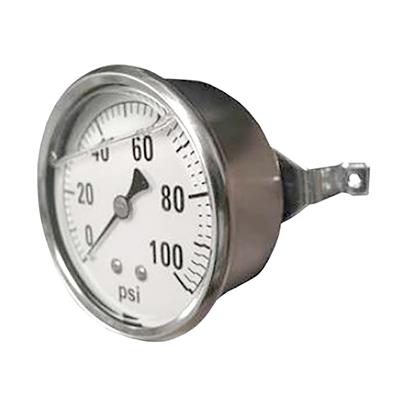 Stainless Steel Case Back Mounted Liquid Filled Gauge 300 Psi