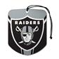 Sports Team Paper Air Freshener 2 Pack - Raiders CASE PACK 12