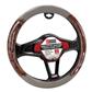 Luxury Driver Steering Wheel Cover - Executive Leather Grey