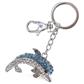 Sparkling Charms Keychain - Blue and White Dolphin