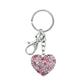 Sparkling Charms Keychain - Pink Heart