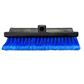 13 Inch Triangular Bi-Level PVC Feather Tip Bristle Brush - Blue CASE PACK 15