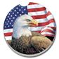 Auto Coaster - Flag With Eagle